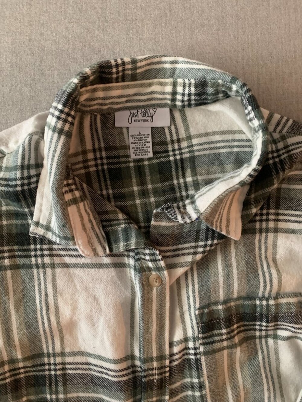 Plaid Button-Up Shirt - Picture 5 of 8
